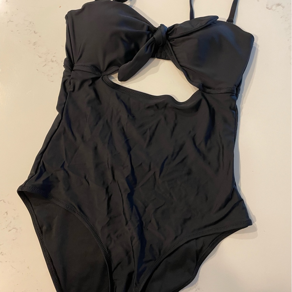 Black one piece swimsuit